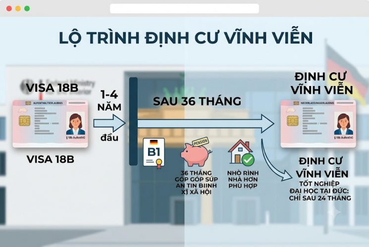 visa lao động định cư Đức diện 18B