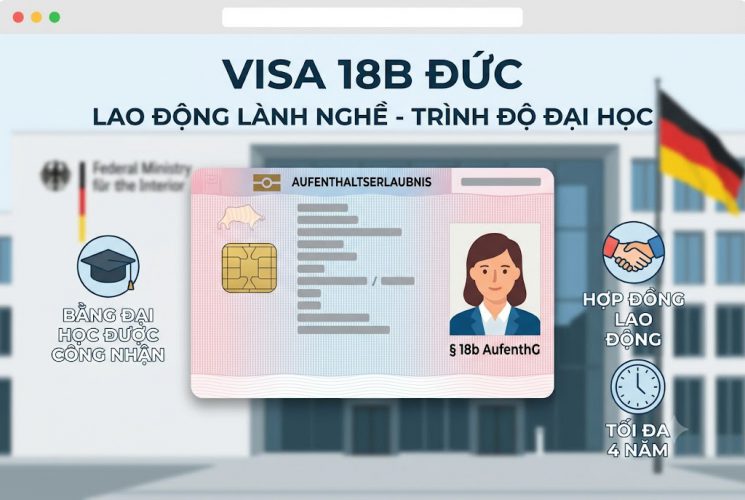 visa lao động Đức diện 18B